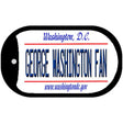 George Washington Fan Novelty Metal Dog Tag Necklace DT-13131