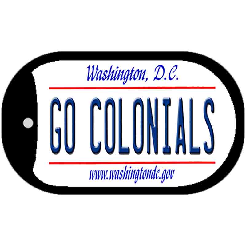 Go Colonials Novelty Metal Dog Tag Necklace DT-13133