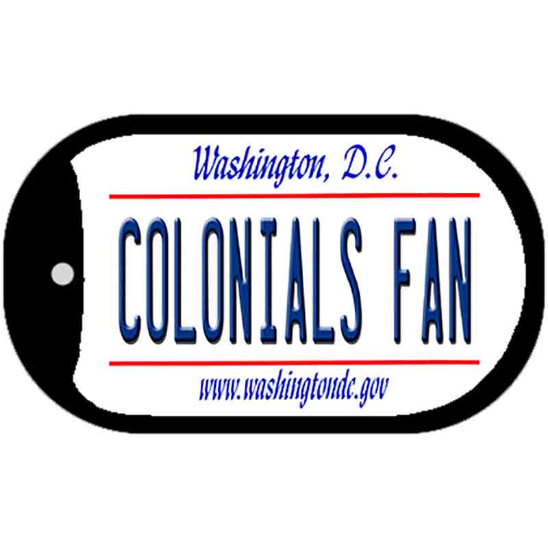 Colonials Fan Novelty Metal Dog Tag Necklace DT-13134