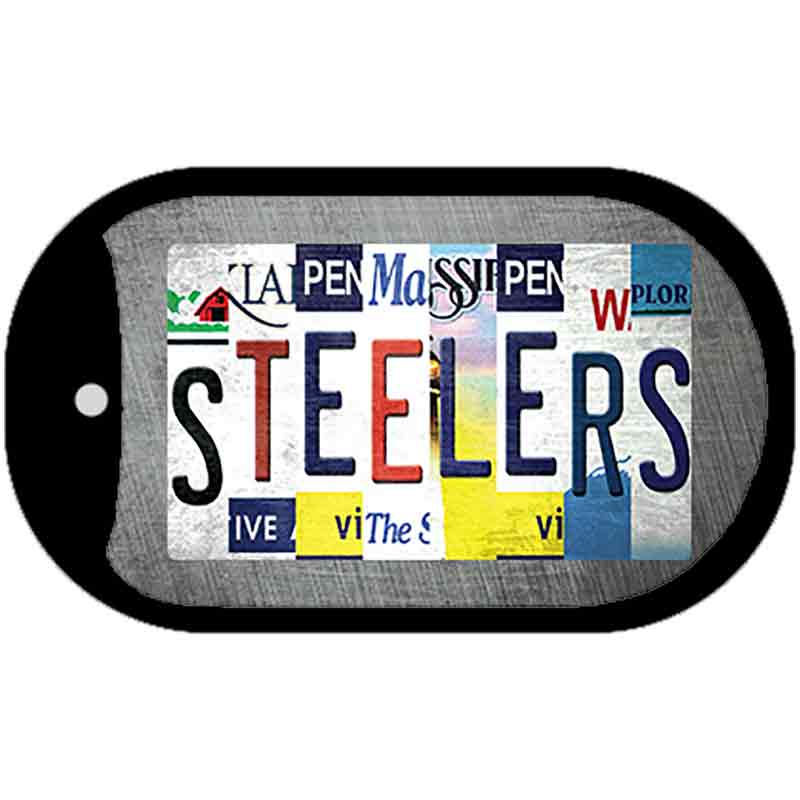 Steelers Strip Art Novelty Metal Dog Tag Necklace DT-13152