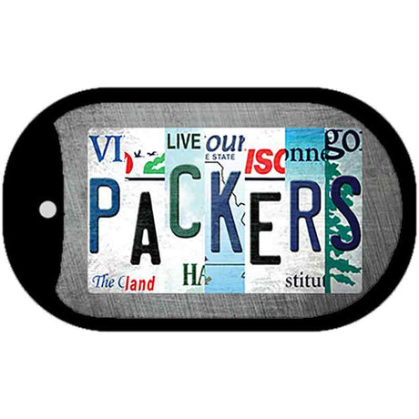 Packers Strip Art Novelty Metal Dog Tag Necklace DT-13153