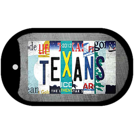 Texans Strip Art Novelty Metal Dog Tag Necklace DT-13157