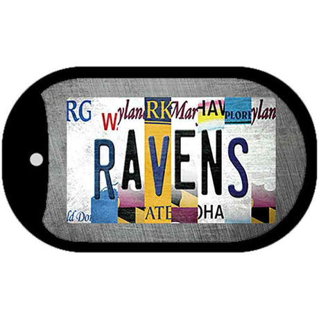 Ravens Strip Art Novelty Metal Dog Tag Necklace DT-13158