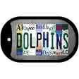 Dolphins Strip Art Novelty Metal Dog Tag Necklace DT-13162