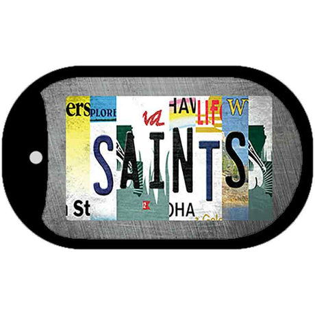 Saints Strip Art Novelty Metal Dog Tag Necklace DT-13164