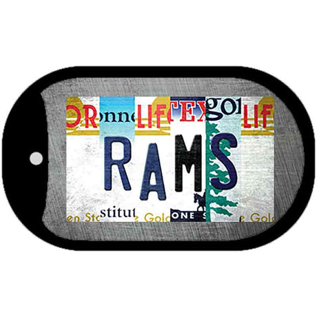 Rams Strip Art Novelty Metal Dog Tag Necklace DT-13177