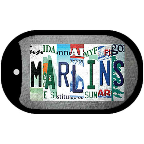 Marlins Strip Art Novelty Metal Dog Tag Necklace DT-13193