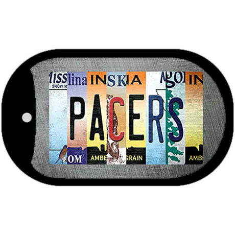 Pacers Strip Art Novelty Metal Dog Tag Necklace DT-13222