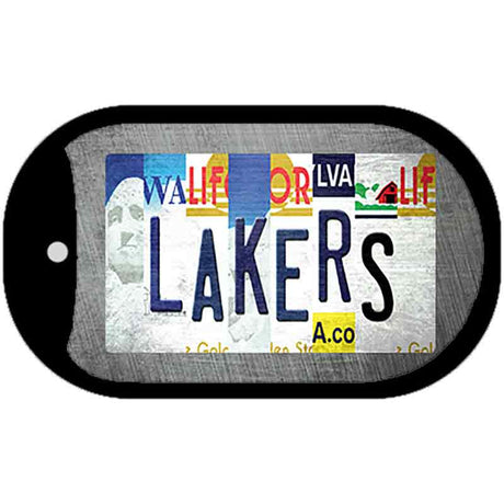 Lakers Strip Art Novelty Metal Dog Tag Necklace DT-13224