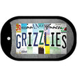 Grizzlies Strip Art Novelty Metal Dog Tag Necklace DT-13225