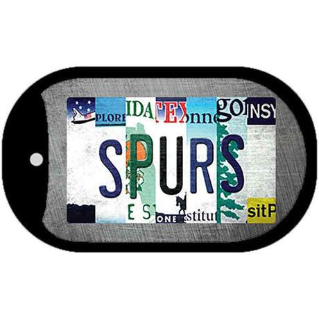 Spurs Strip Art Novelty Metal Dog Tag Necklace DT-13237