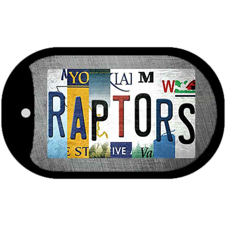 Raptors Strip Art Novelty Metal Dog Tag Necklace DT-13238