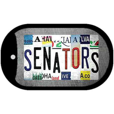 Senators Strip Art Novelty Metal Dog Tag Necklace DT-13249