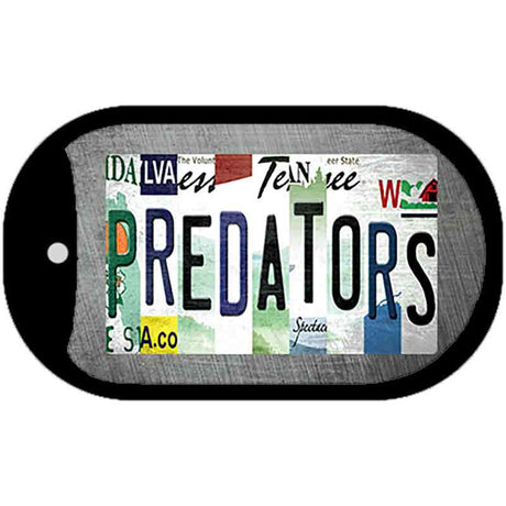 Predators Strip Art Novelty Metal Dog Tag Necklace DT-13266