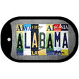 Alabama Strip Art Novelty Metal Dog Tag Necklace DT-13272