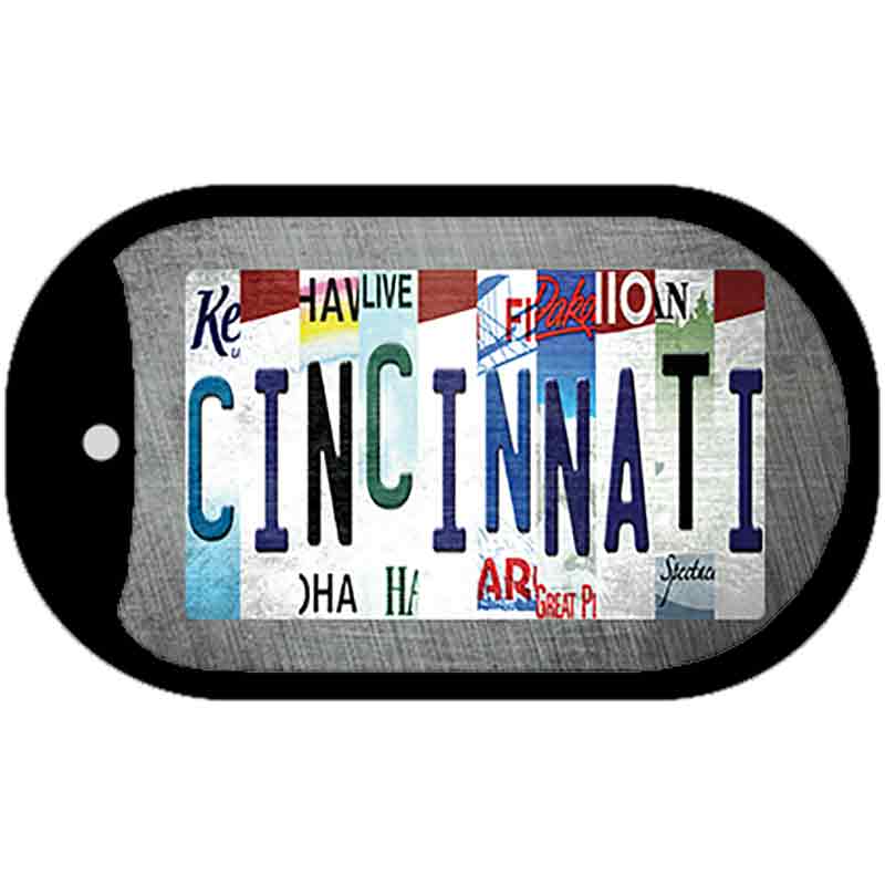 Cincinnati Strip Art Novelty Metal Dog Tag Necklace DT-13274