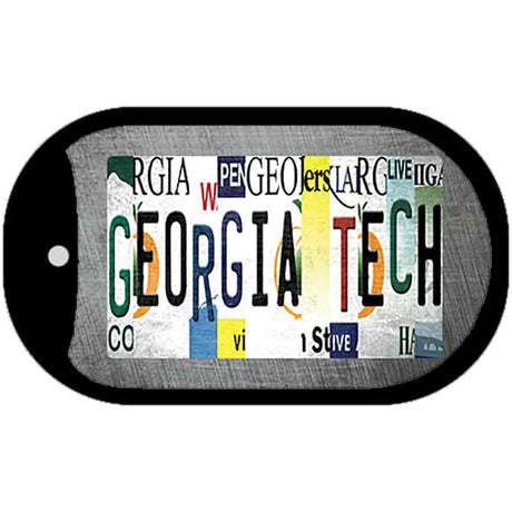 Georgia Tech Strip Art Novelty Metal Dog Tag Necklace DT-13280