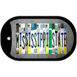 Mississippi State Strip Art Novelty Metal Dog Tag Necklace DT-13291