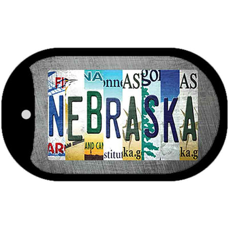 Nebraska Strip Art Novelty Metal Dog Tag Necklace DT-13292