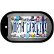 North Carolina Strip Art Novelty Metal Dog Tag Necklace DT-13302