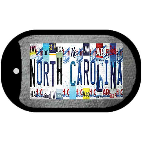 North Carolina Strip Art Novelty Metal Dog Tag Necklace DT-13302