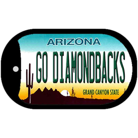 Go Diamondbacks Novelty Metal Dog Tag Necklace DT-13315