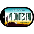 Number 1 Coyotes Fan Novelty Metal Dog Tag Necklace DT-13320