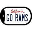 Go Rams Novelty Metal Dog Tag Necklace DT-13321