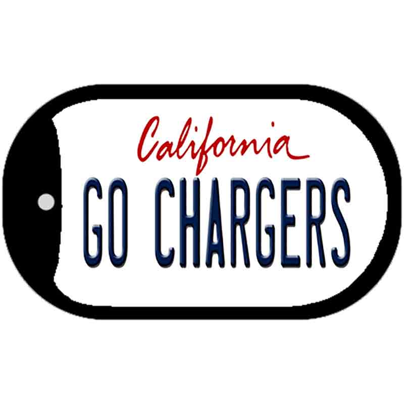 Go Chargers Novelty Metal Dog Tag Necklace DT-13323