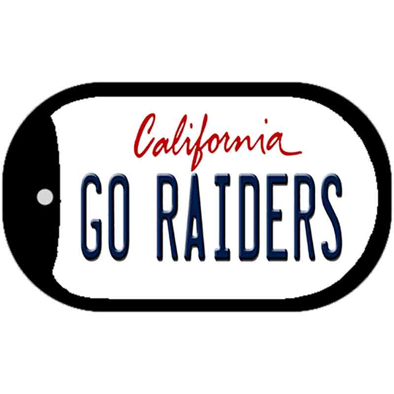 Go Raiders Novelty Metal Dog Tag Necklace DT-13325