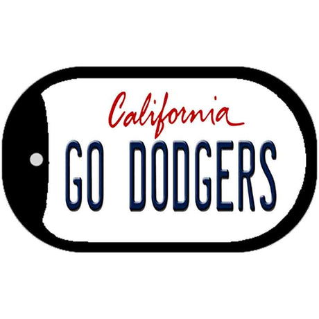 Go Dodgers Novelty Metal Dog Tag Necklace DT-13331