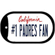 Number 1 Padres Fan Novelty Metal Dog Tag Necklace DT-13336