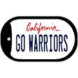 Go Warriors Novelty Metal Dog Tag Necklace DT-13339