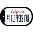 Number 1 Clippers Fan Novelty Metal Dog Tag Necklace DT-13342