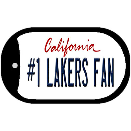 Number 1 Lakers Fan Novelty Metal Dog Tag Necklace DT-13344