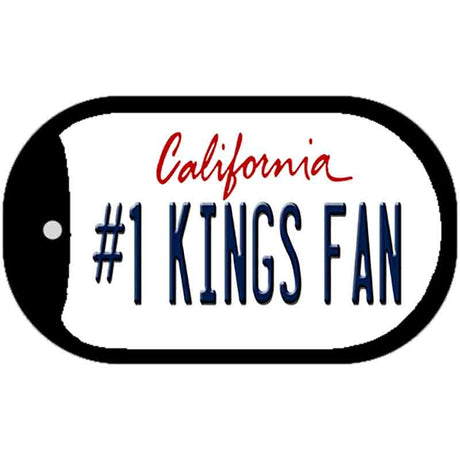 Number 1 Kings Fan Novelty Metal Dog Tag Necklace DT-13346