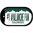 Number 1 Avalanche Fan Novelty Metal Dog Tag Necklace DT-13360