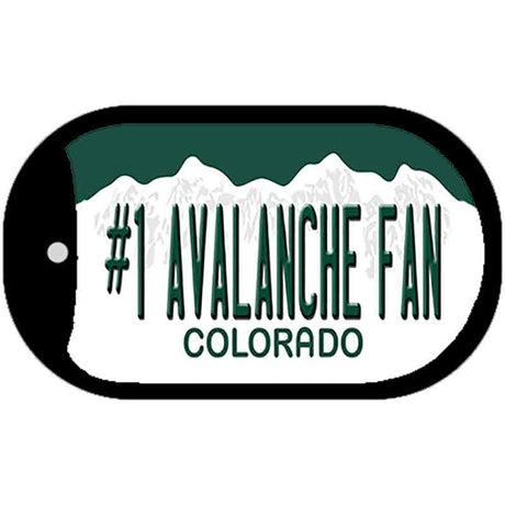 Number 1 Avalanche Fan Novelty Metal Dog Tag Necklace DT-13360