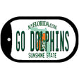 Go Dolphins Novelty Metal Dog Tag Necklace DT-13363