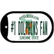 Number 1 Dolphins Fan Novelty Metal Dog Tag Necklace DT-13364