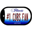 Number 1 Cubs Fan Novelty Metal Dog Tag Necklace DT-13388