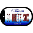 Go White Sox Novelty Metal Dog Tag Necklace DT-13389