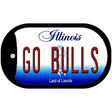 Go Bulls Novelty Metal Dog Tag Necklace DT-13391