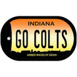 Go Colts Novelty Metal Dog Tag Necklace DT-13395