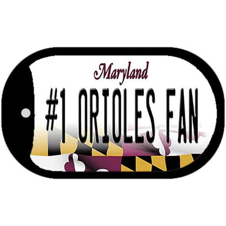 Number 1 Orioles Fan Novelty Metal Dog Tag Necklace DT-13406