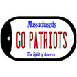 Go Patriots Novelty Metal Dog Tag Necklace DT-13407