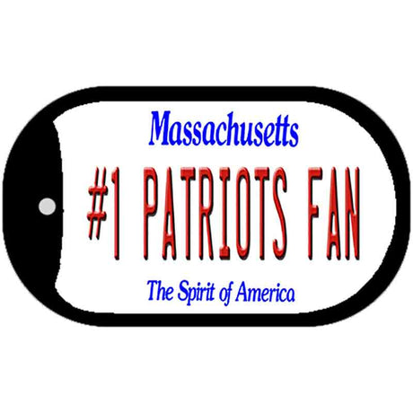 Number 1 Patriots Fan Novelty Metal Dog Tag Necklace DT-13408