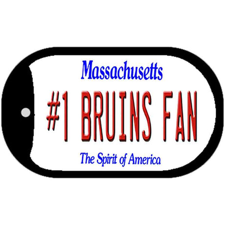 Number 1 Bruins Fan Novelty Metal Dog Tag Necklace DT-13414