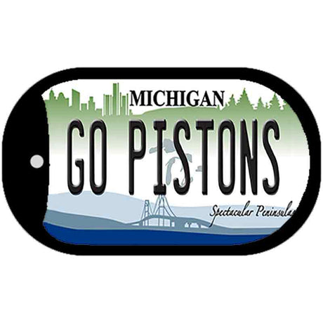 Go Pistons Novelty Metal Dog Tag Necklace DT-134117