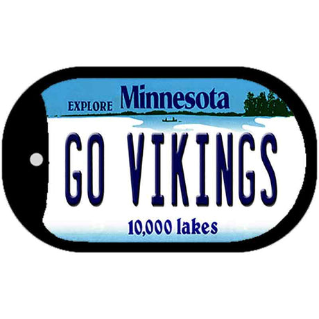 Go Vikings Novelty Metal Dog Tag Necklace DT-13421